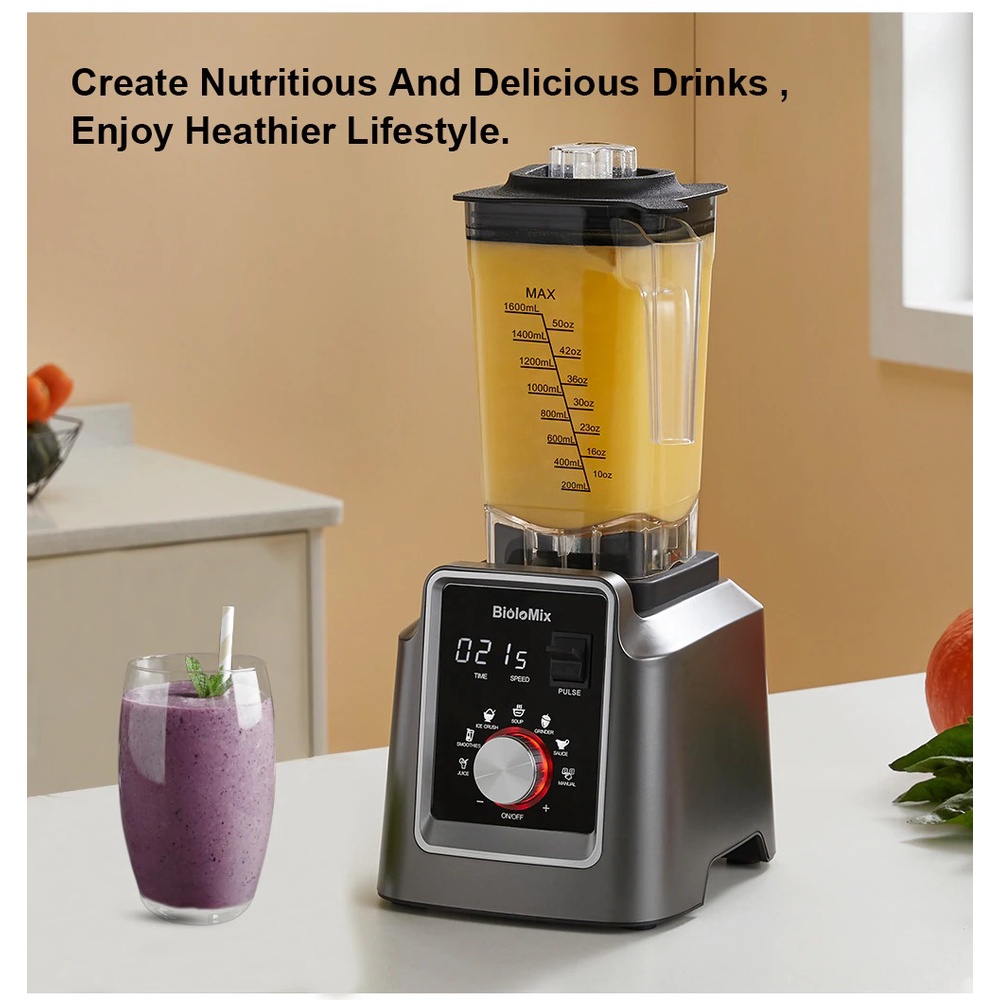 Máy xay sinh tố chuyên nghiệp BioloMix T5600 công suất cao 2200W không chứa BPA