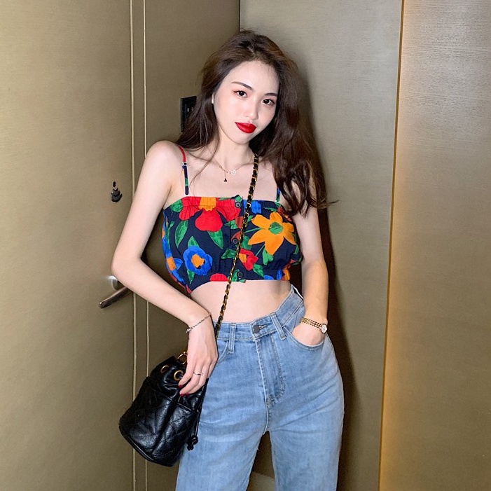  Áo croptop hai dây / áo khoác Cardigan xinh xắn dành cho phái đẹp