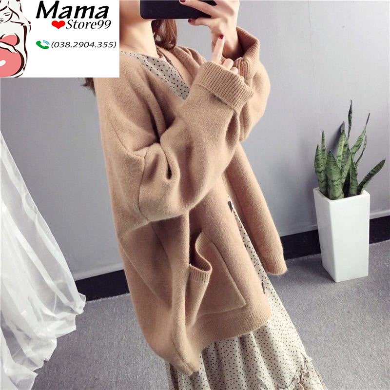 Áo Khoác Len Cadigan Muà Đông Dày Dặn,Phong Cách Hàn Quốc V0043 Mama Store99