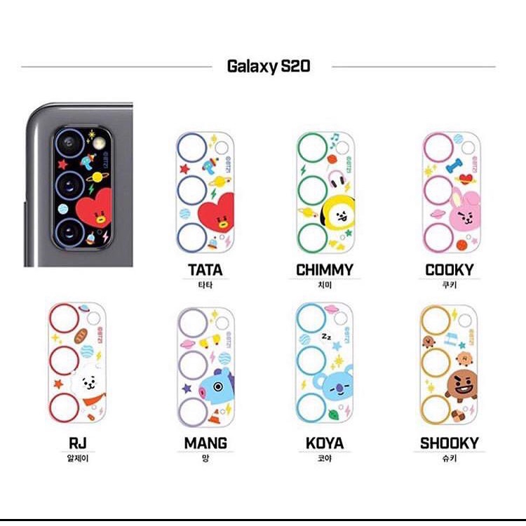 Miếng Dán Bảo Vệ camera Chính Hãng BT21 BTS Cho IPHONE A099