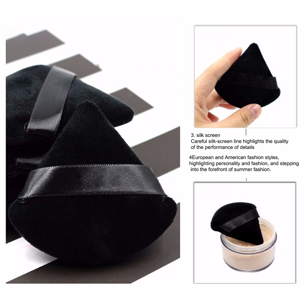 Mút Trang Điểm Bằng Cotton Mềm Mại Hình Tam Giác Tiện Dụng