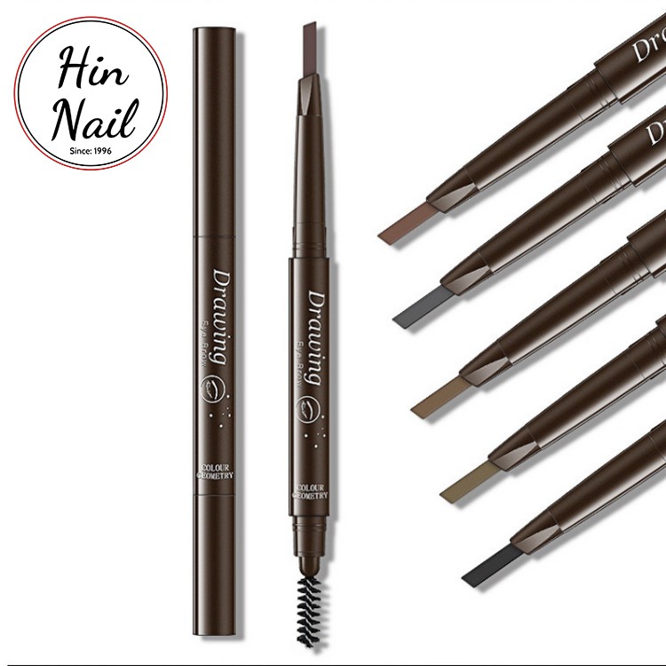 Chì Kẻ Mày Color Geometry 02 Đầu – Bút Kẻ Lông Mày 2 Đầu Không Thấm Nước