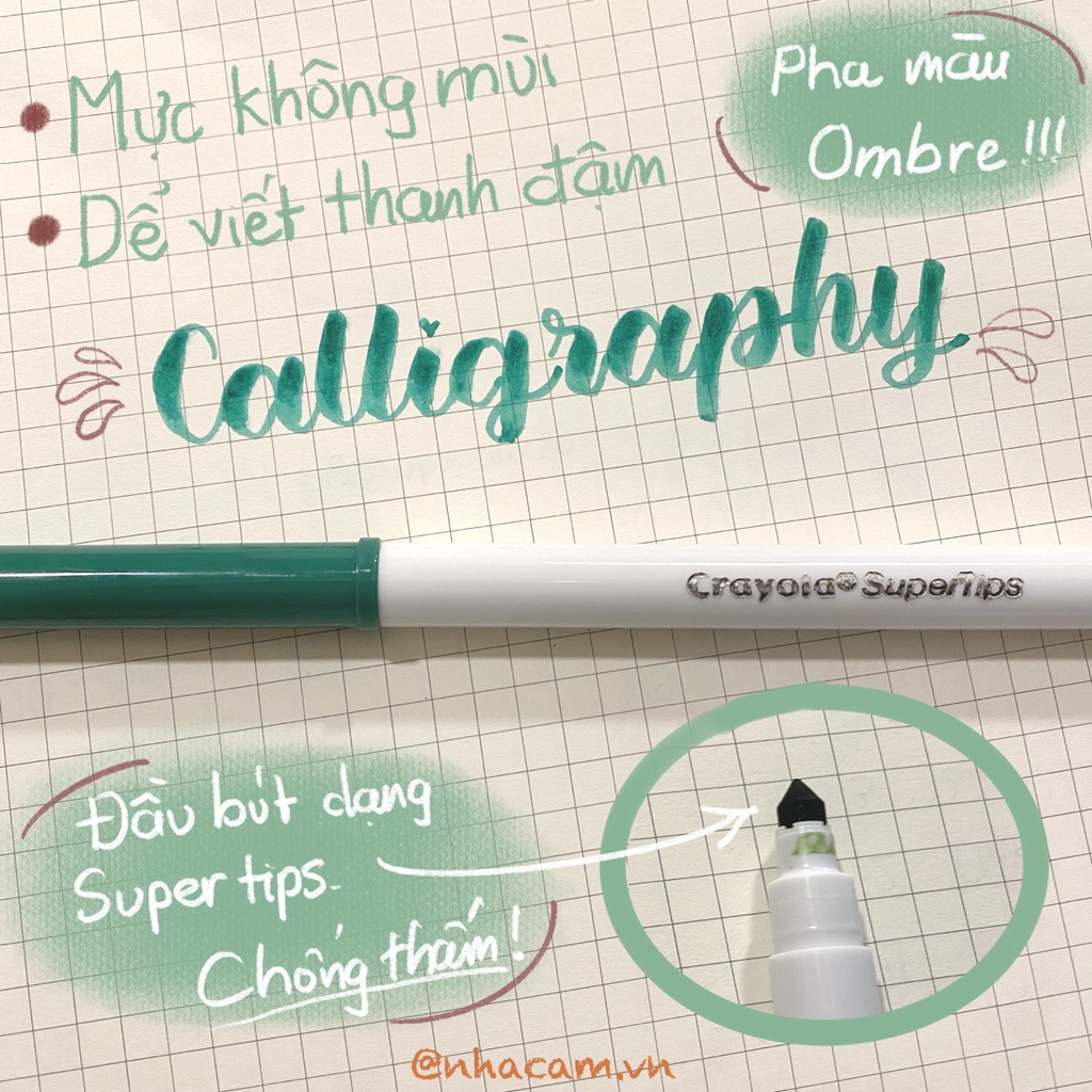 Bộ Bút Lông Crayola SuperTips Màu Rửa Được Nhà Cam