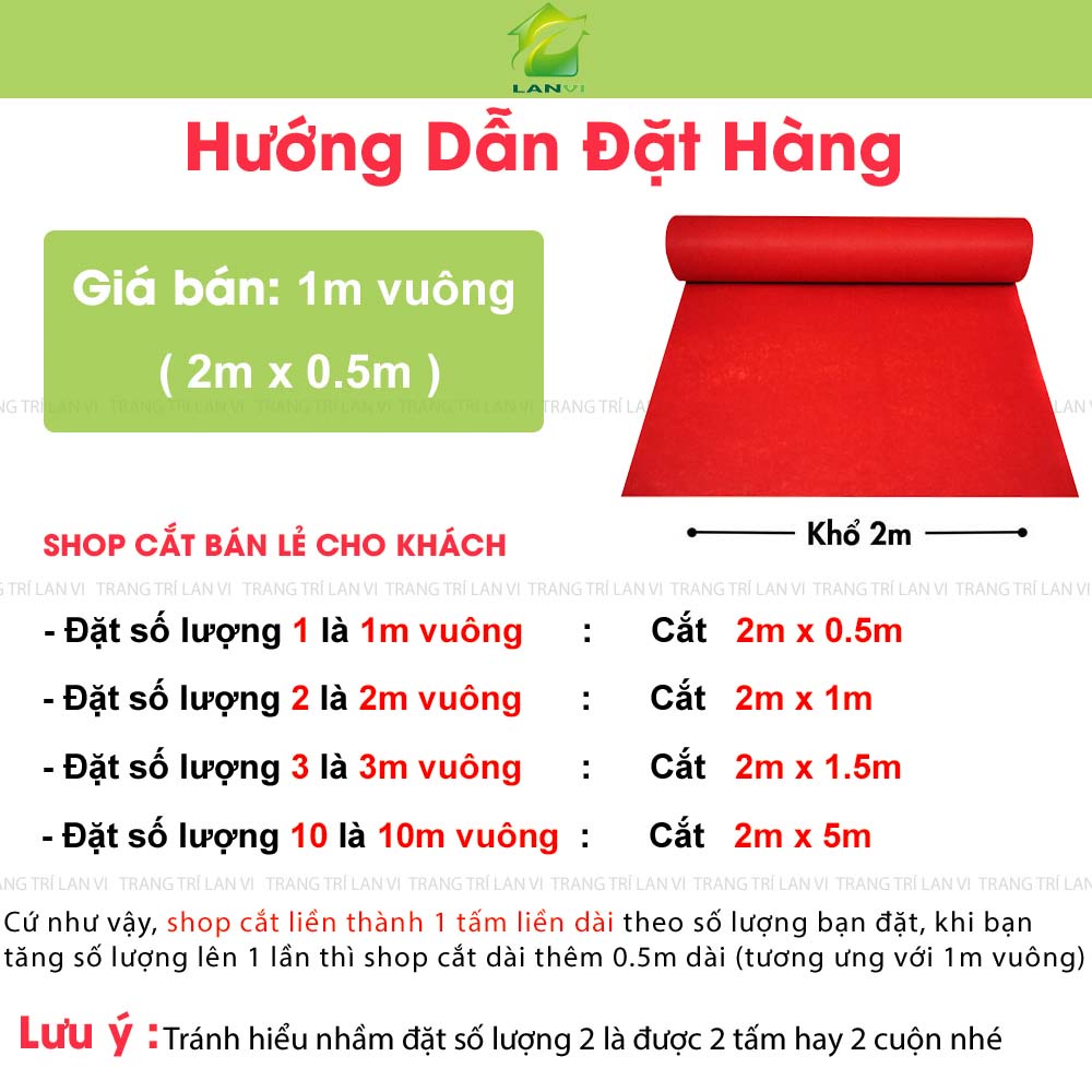 Thảm nỉ trải sàn nhà, thảm lót sàn nhà đẹp giá rẻ dày 3mm màu đỏ tươi trải văn phòng, phòng ngủ, sự kiện