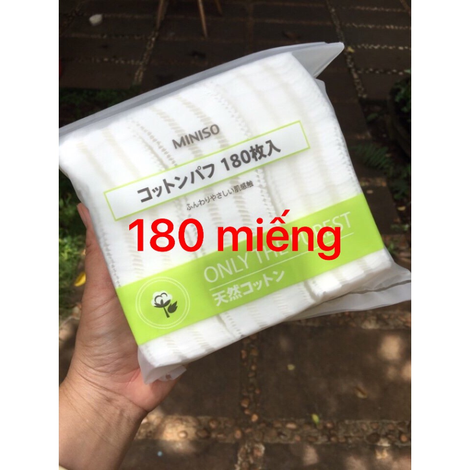 Bông tẩy trang Miniso 180 miếng