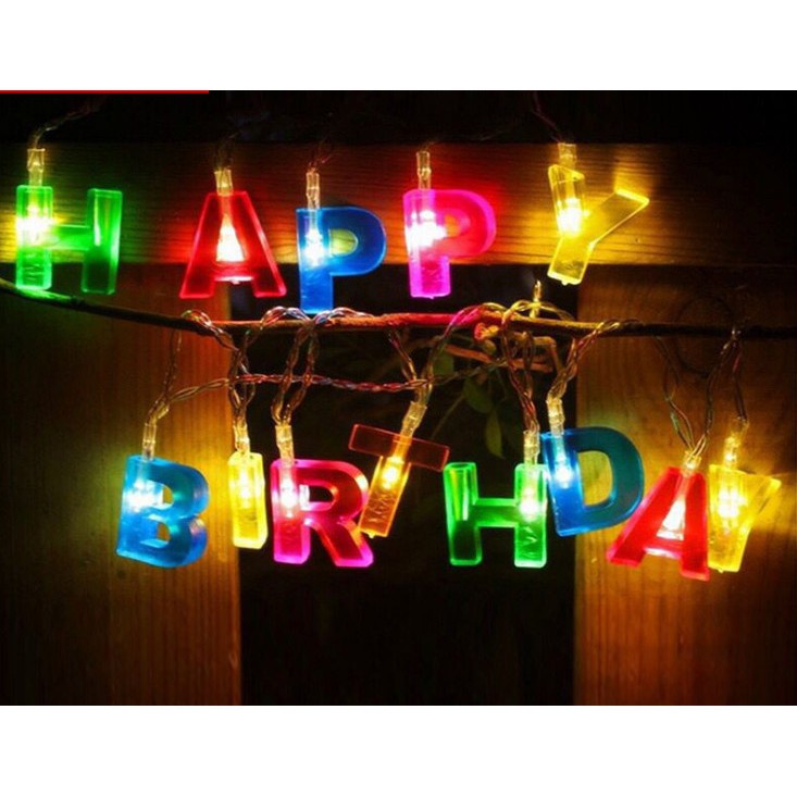 Đèn Dây Led Trang Trí Sinh Nhật Chữ Happy Birthday