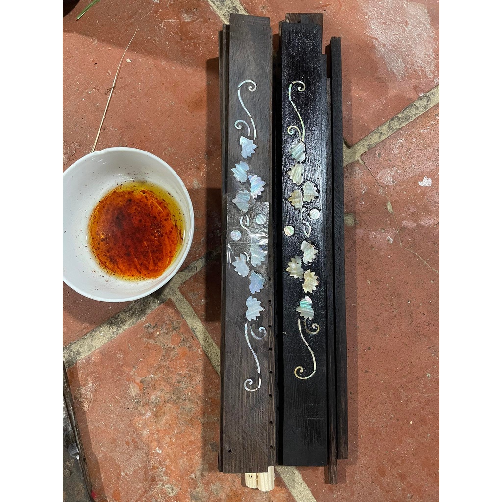 Khung lồng chim chào mào vuông đấu,thái đấu khảm vanh đáy gỗ mun KL002