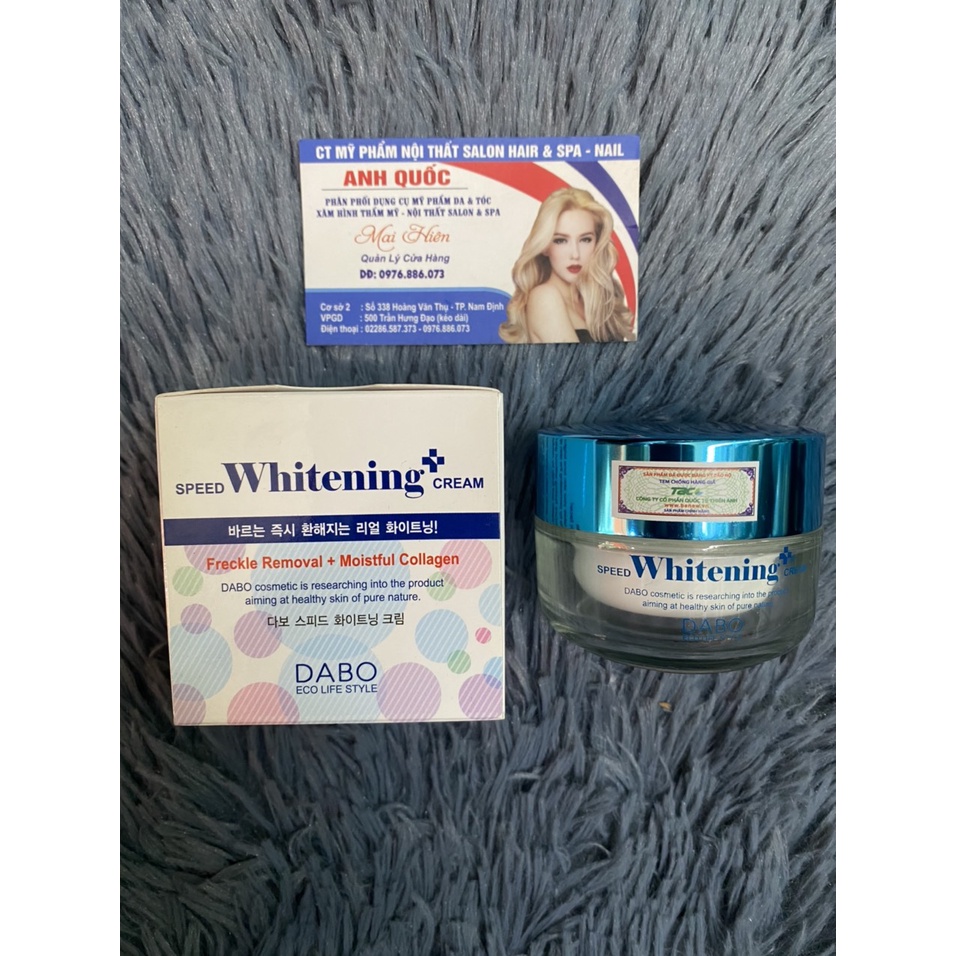 KEM DƯỠNG DA DABO SPEED WHITENING CHỐNG NÁM ,TÀN NHANG 50G