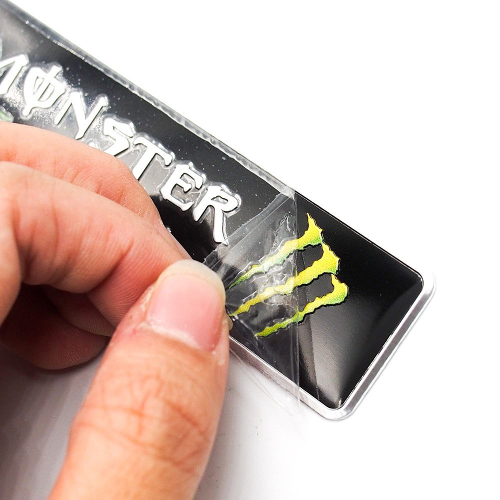 Monster Energy - Set 2 sticker metal hình dán