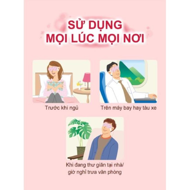 Mặt Nạ Xông Hơi Nóng Thư Giãn Cho Vùng Mắt MegRhythm Steam Eye Mask