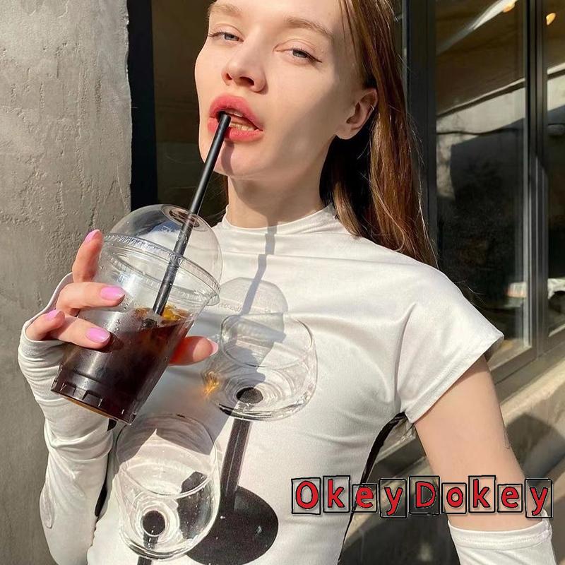 Áo Crop Top + Áo Cánh Tay Lửng Họa Tiết y2k Dành Cho Nữ