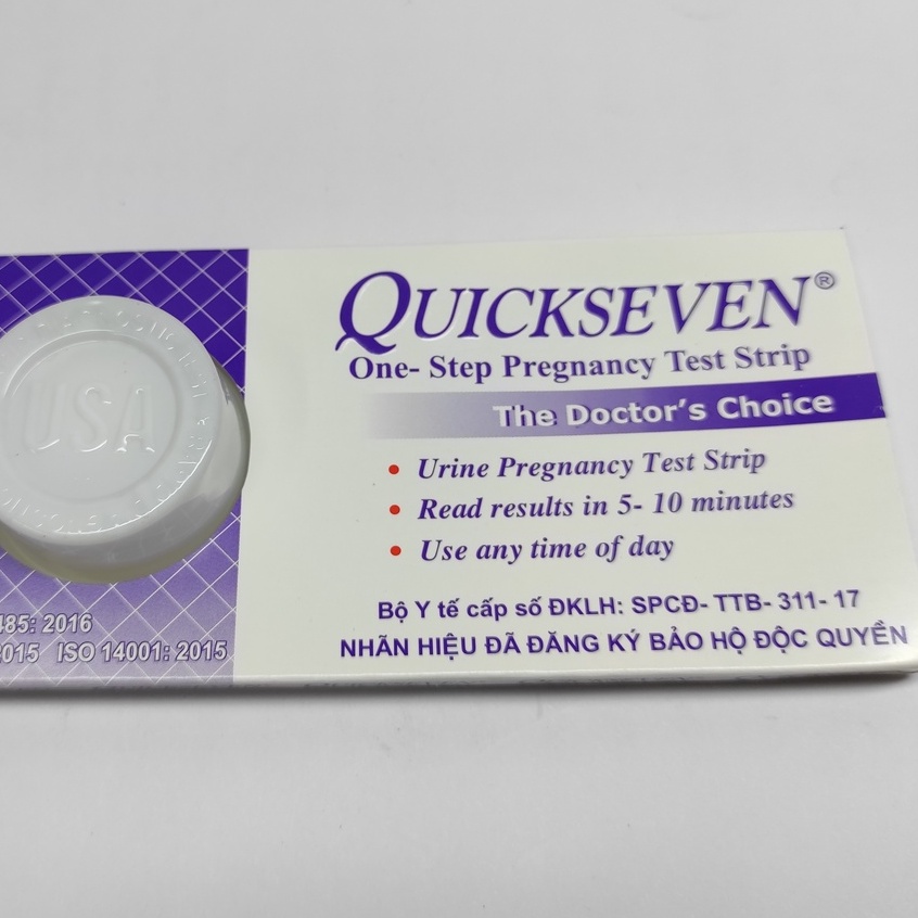 Que Thử Thai Quickseven Test Thử Thai Nhanh Chính Xác