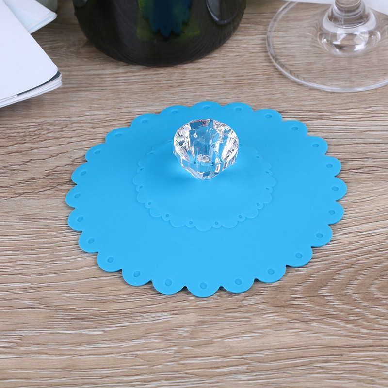 ❀★ 1 Nắp Cốc Cà Phê Kim Cương Chống Bụi Silicone