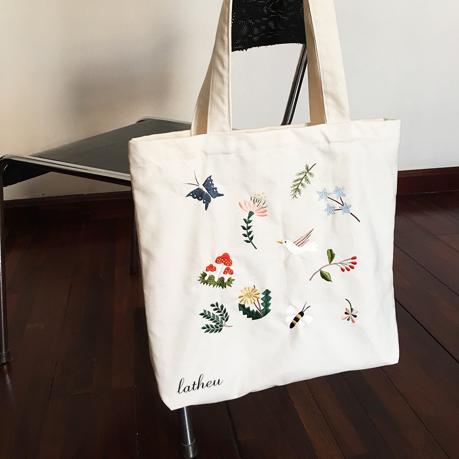 Túi tote canvas, túi vải Garden