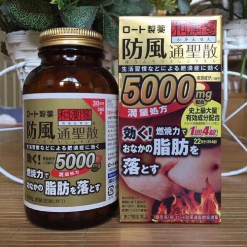 [Hàng_Nhật] Viên uống bụng béo mỡ giảm cân Rohto Nhật bản 30 ngày 360 viên (PSB-MART) [Hàng_Au]