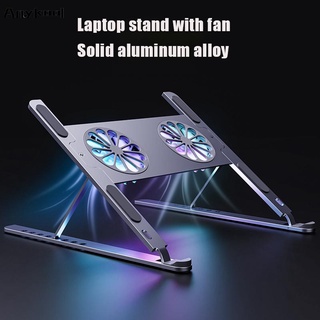 Giá Đỡ Laptop Bằng Hợp Kim Nhôm Với 2 Quạt Tản Nhiệt Tùy Chỉnh Tiện Dụng