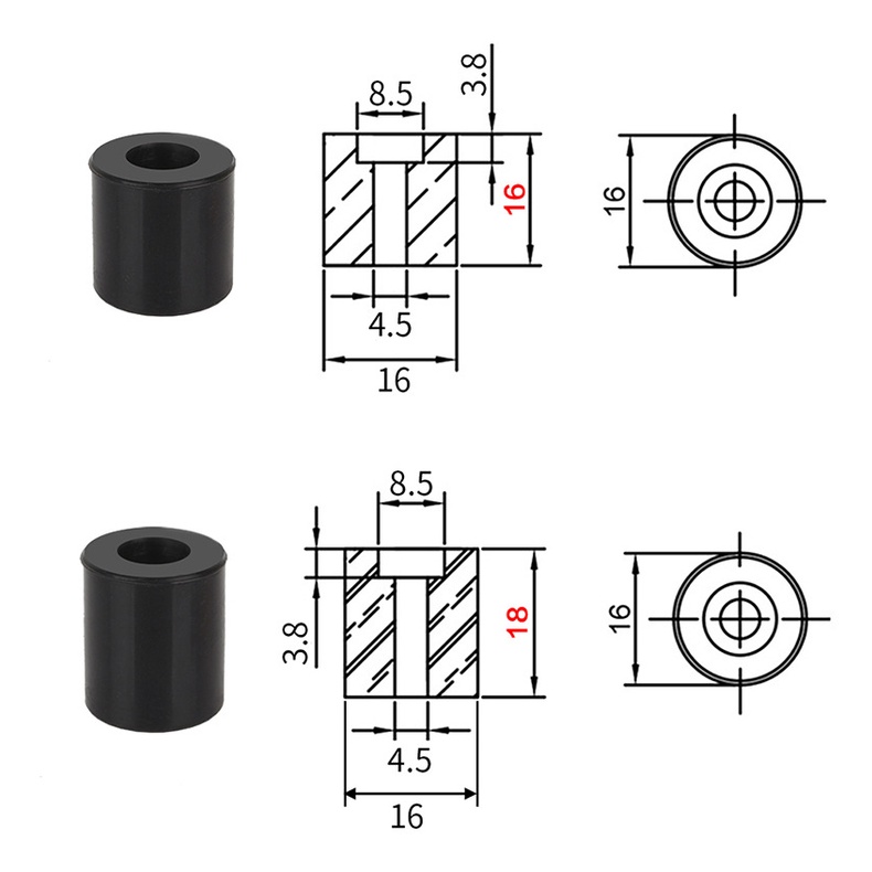 Đệm cân bàn Silicone giảm chấn cho máy In 3D