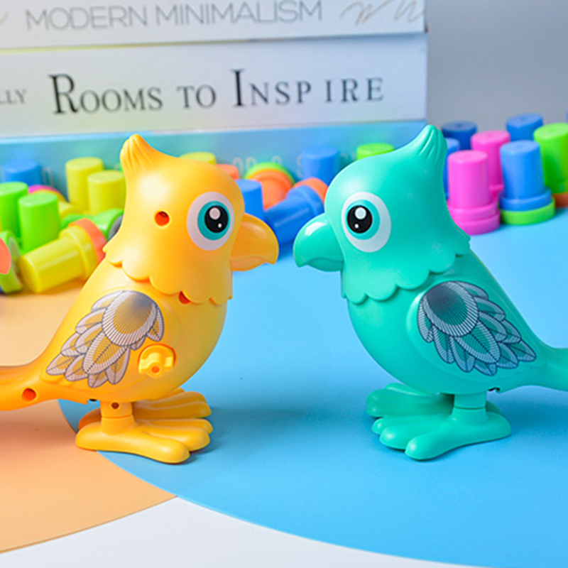 Đồ Chơi Con Vẹt Nhảy Hoạt Hình Sử Dụng Dây Cót Dễ Thương Dành Cho Trẻ