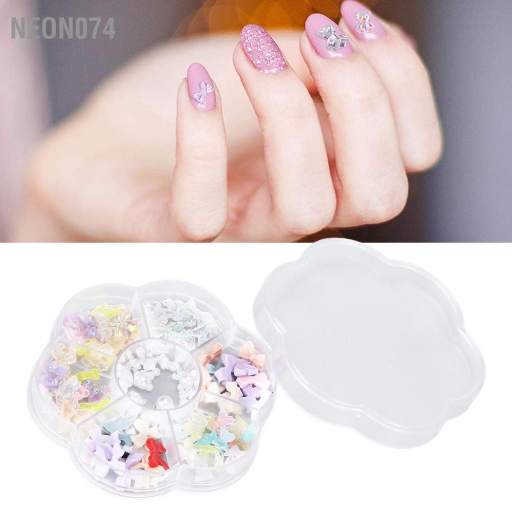 [Hàng mới về] Hộp phụ kiện 3D bằng nhựa resin sáng bóng dùng trang trí móng nghệ thuật DIY xinh xắn thời trang