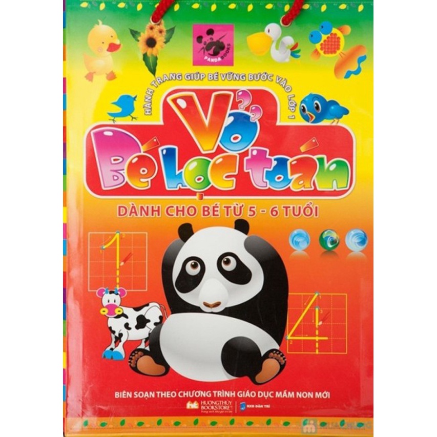 Sách - Bộ Túi Vở Bé Học Toán Dành Cho Bé Từ 5 - 6 Tuổi (Bộ 6 Cuốn)