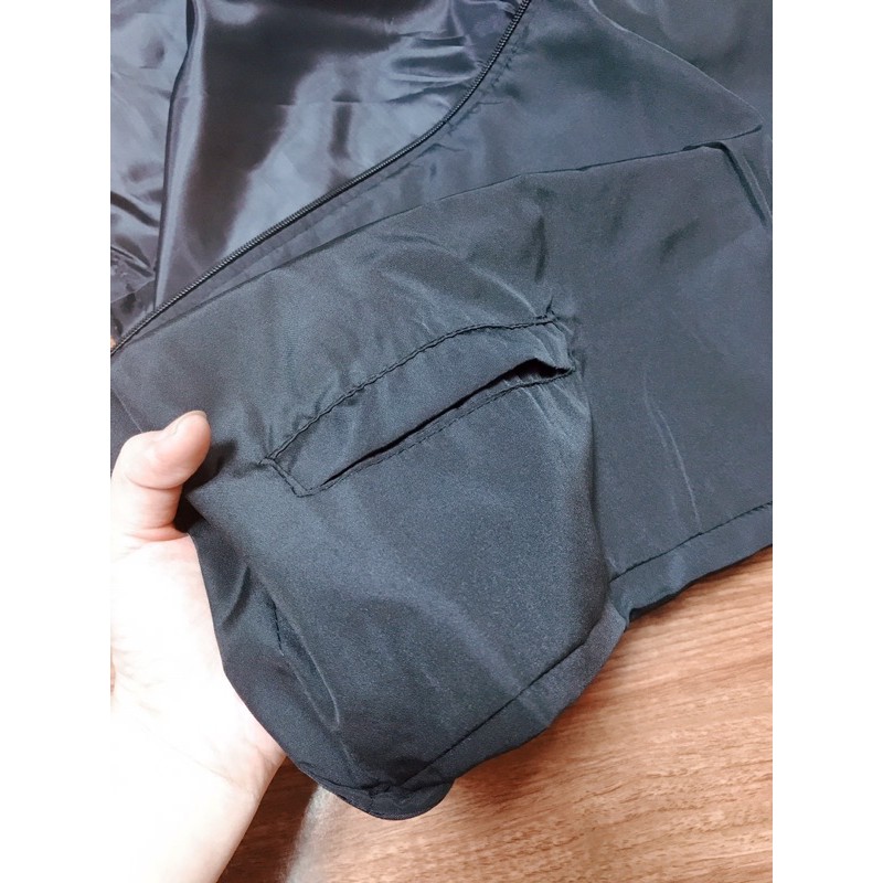 ÁO KHOÁC DÙ CÓ NÓN TRƠN ĐEN FORM RỘNG,FREESHIP,LOCAL BRANDHÀNG VNXK 2 LỚP CHÓNG NẮNG,1993CLOTHINGG