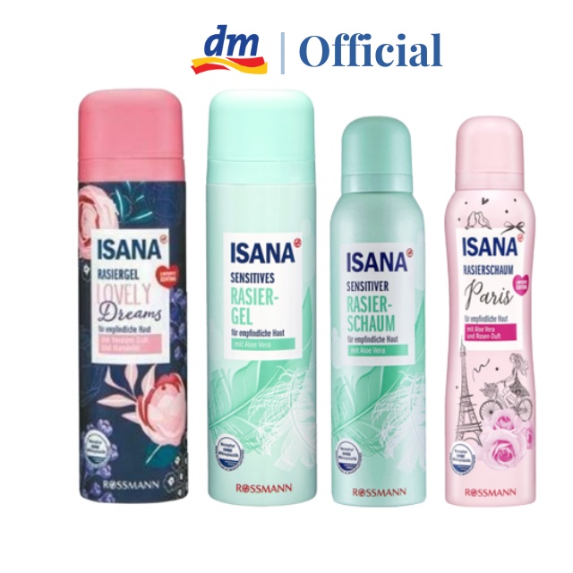 Bọt/Gel cạo lông Isana toàn thân và bikini dành cho nữ -Hàng Đức