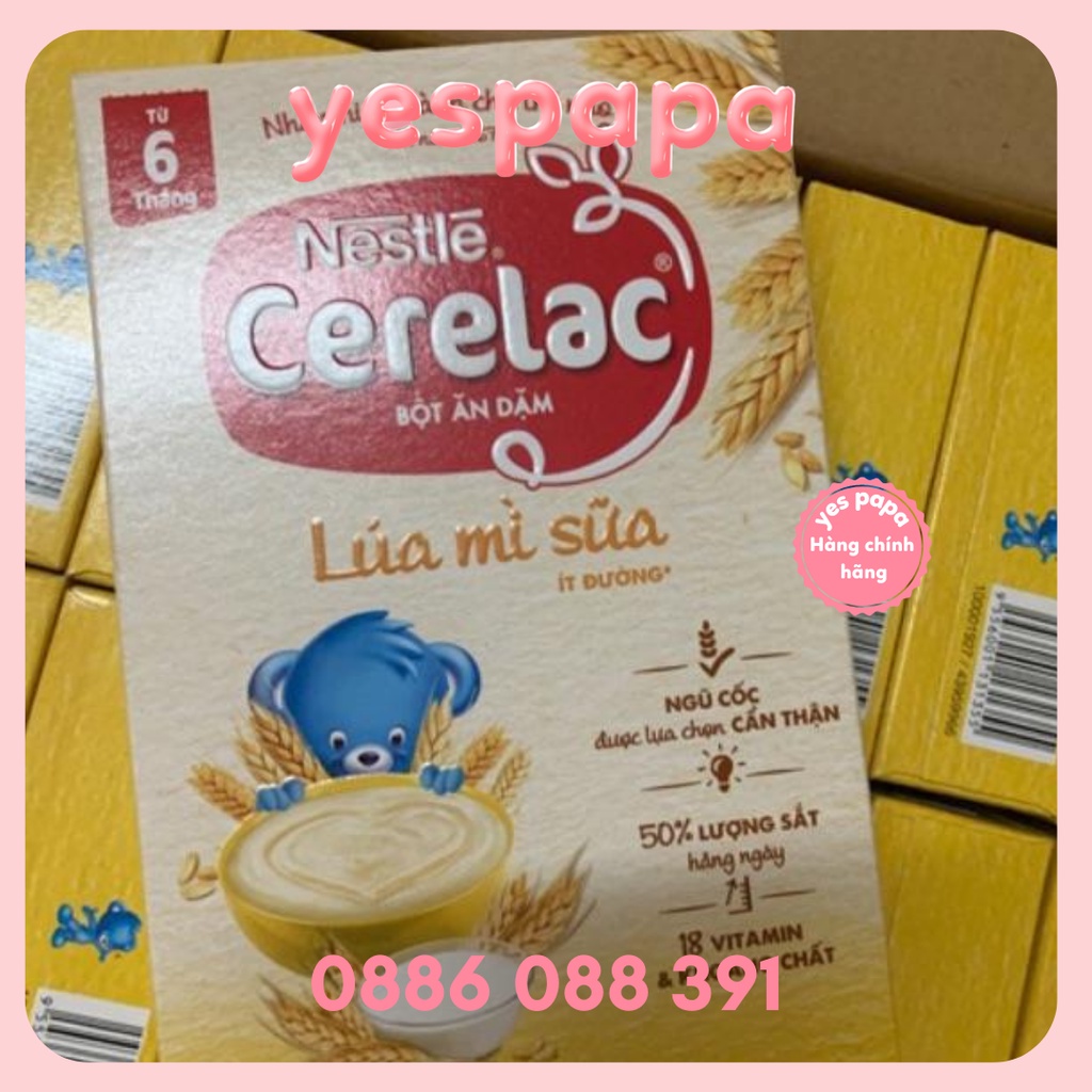 Bột ăn dặm Nestle Cerelac các loại date mới