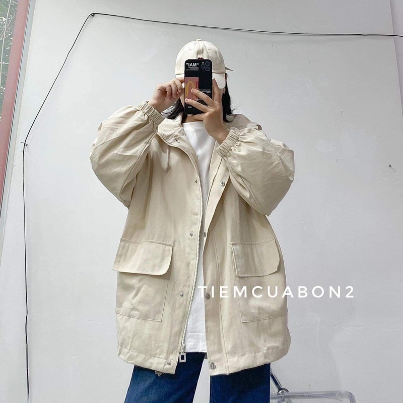 Áo khoác kaki mũ xinh - JUNclothing