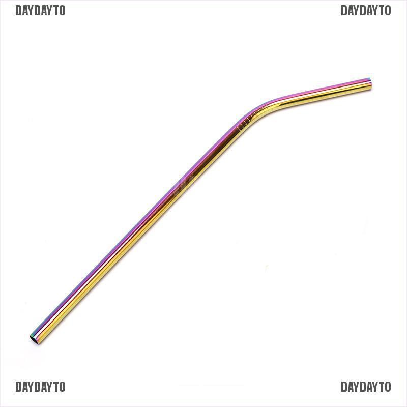 Ống Hút Inox Màu Cầu Vồng Tái Sử Dụng Tiện Lợi