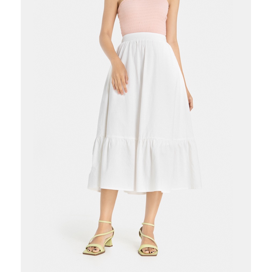 Chân Váy Dài Nữ Thời Trang HNOSS Form Maxi Xoè 2 Tầng HNVLU016