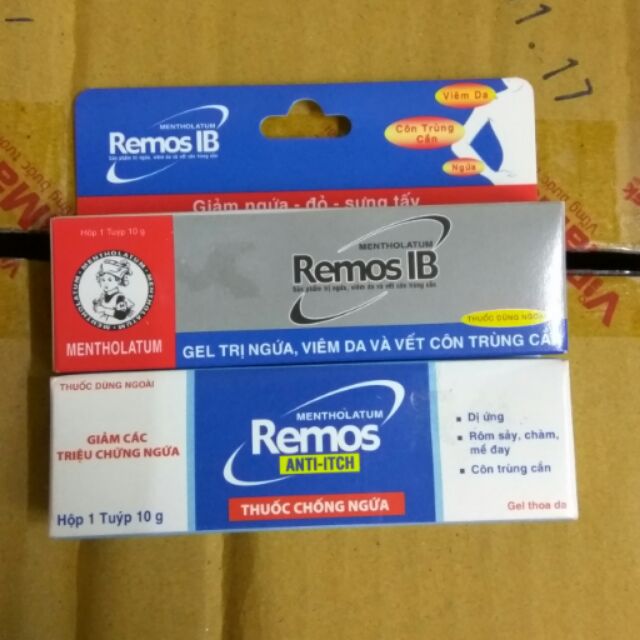 Gel trị ngứa ngừa muỗi và côn trùng đốt Remos