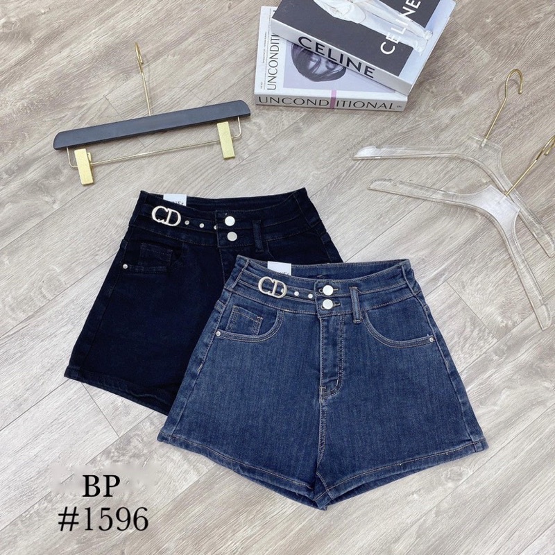 Quần short jean cạp C D