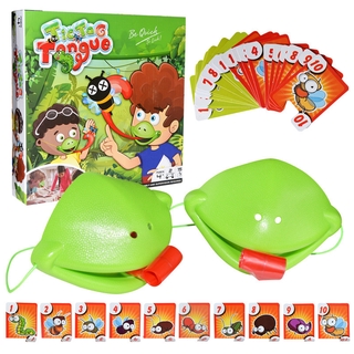 KIDS Frog Cover Sticking Tongue Out Greedy Chameleon Lizard Mouth Funny Card children party Game Toy gifts