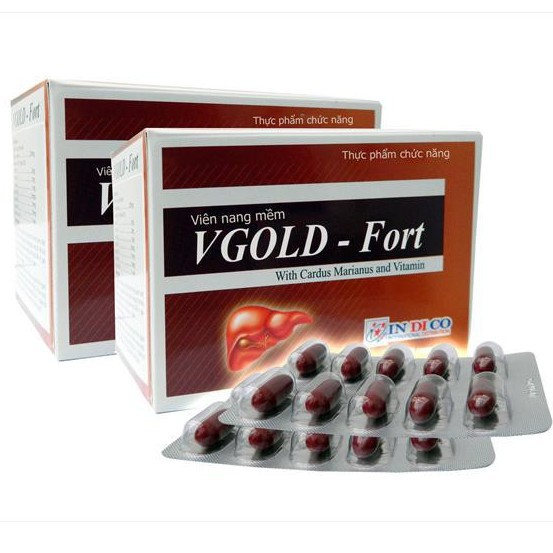 Viên Uống Tăng Cường Chức Năng Gan Vgold Fort (Hộp 60 Viên)