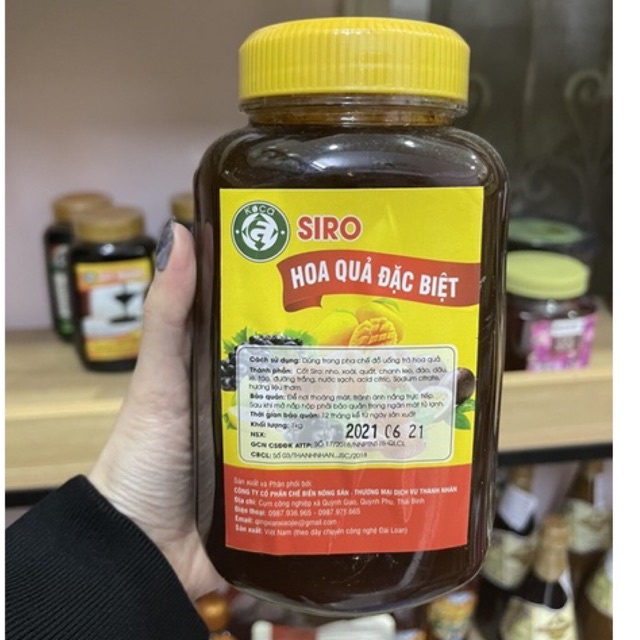 Siro / Nước ép Hoa Quả Đặc Biệt Koca hộp 1kg- BAO BÌ MỚI