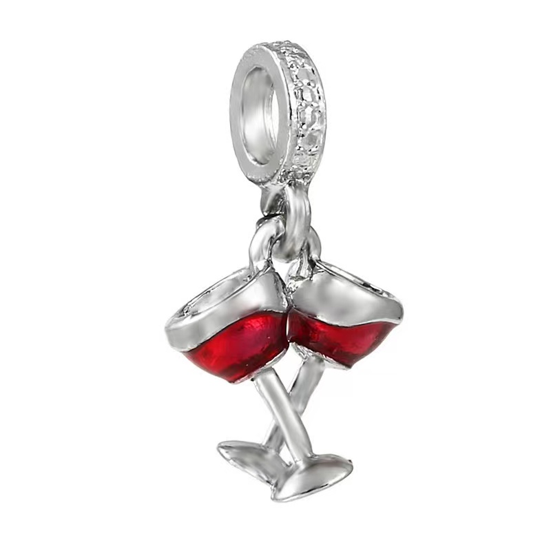 Hạt Bạc 925 Tự Làm Vòng Tay / Vòng cổ Hình Gấu Dễ Thương Cho Cặp Đôi