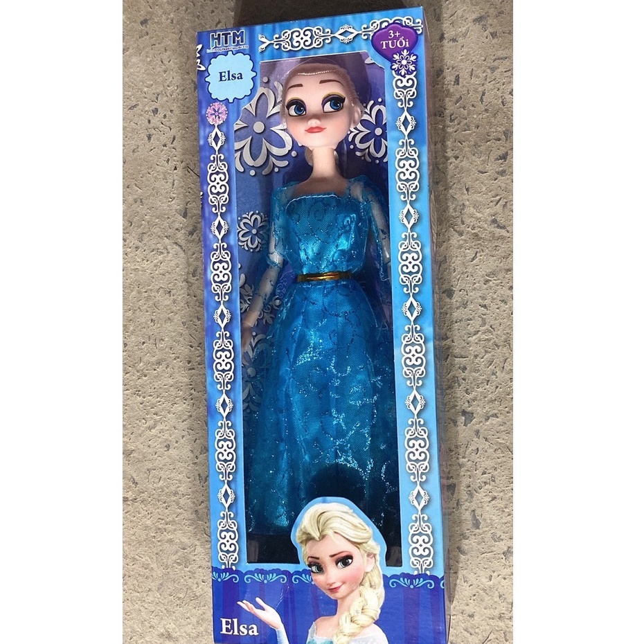 Bộ đồ chơi búp bê công chúa Elsa và Anna có khớp kèm tranh và bút tô màu