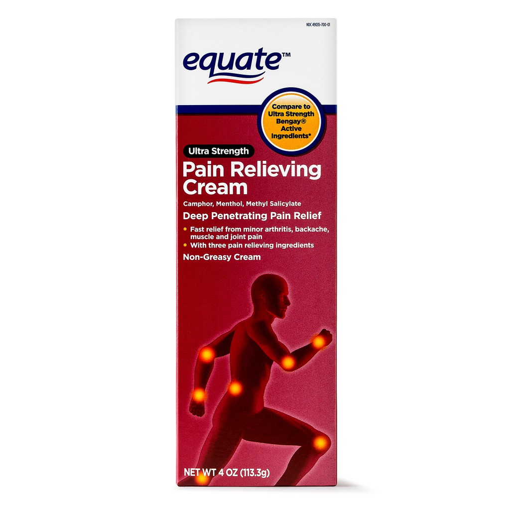 Kem xoa bóp giảm đau nhức Equate Ultra Strength Pain Relief Cream