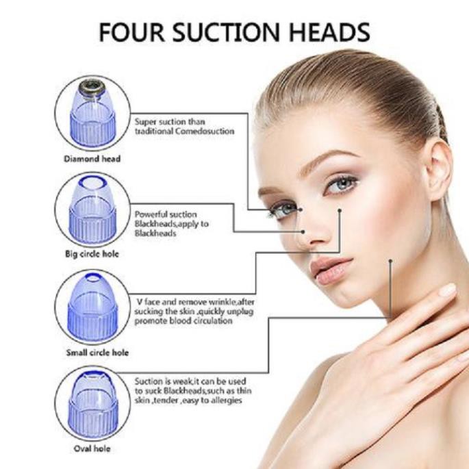 MÁY HÚT MỤN CAO CẤP DERMASUCTION 4 IN 1