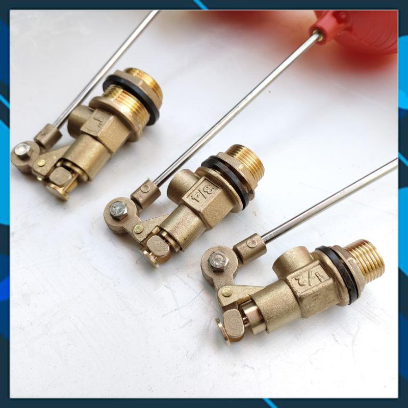 Phao cơ nước tự động van phao cơ thau phi 21 27 34 tự ngắt nước chống tràn bồn nước Cao cấp