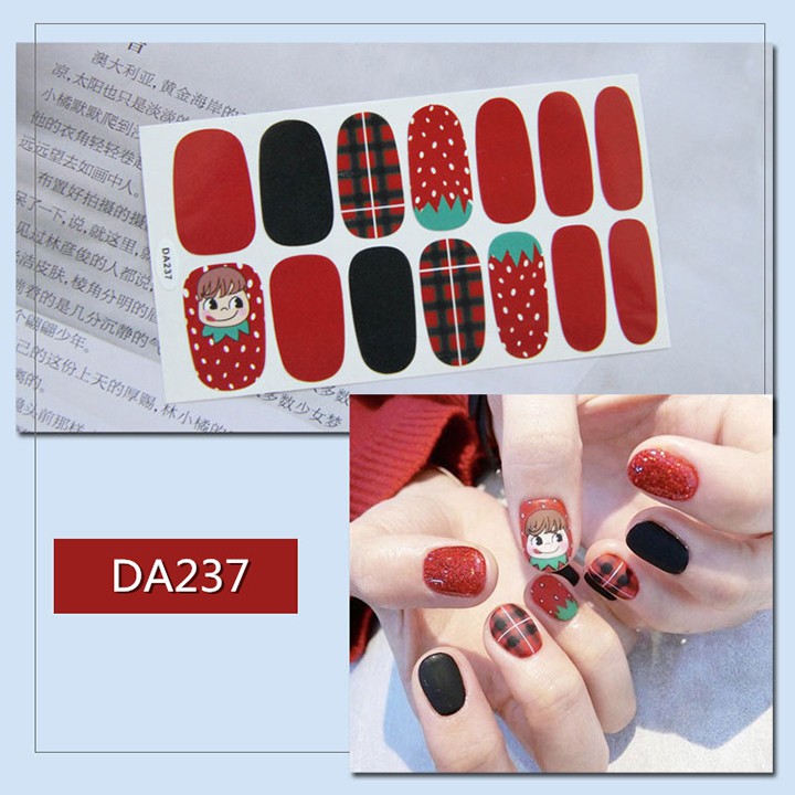 Nail Wraps Set Dán móng tay 14 miếng nhiều mẫu DA221-240