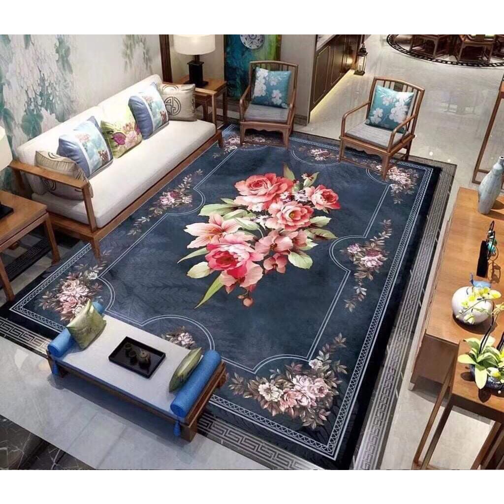 Thảm trải sàn phòng khách, phòng ngủ nỉ lì Bali size 2mx3m và 1m6x2m3, sẵn hàng