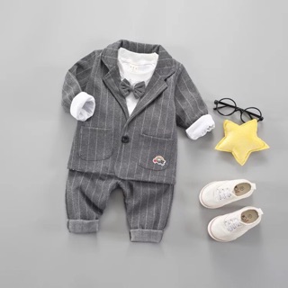 Set vest kẻ sọc