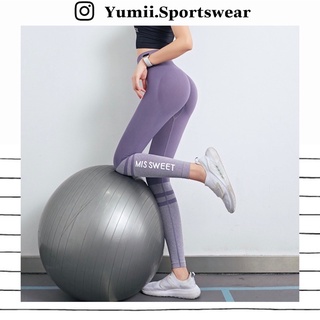 Quần dài thể thao tập gym yoga nữ - quần dài thể thao chun mông miss sweet dáng ôm body hack dáng, mịn đẹp