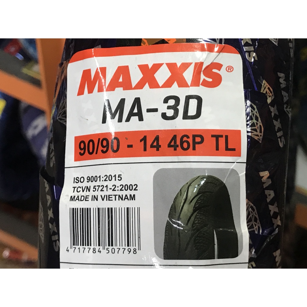 Vỏ Maxxis 80-90-100/90/14 3D Bánh Trước/Sau Airblade, Click, Vario, Vision, Pcx cũ và Bánh Sau SH mode đầu - Không Ruột