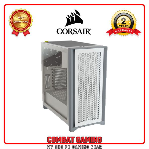 Case Máy Tính Corsair 4000D Airflow TG (Black - White)