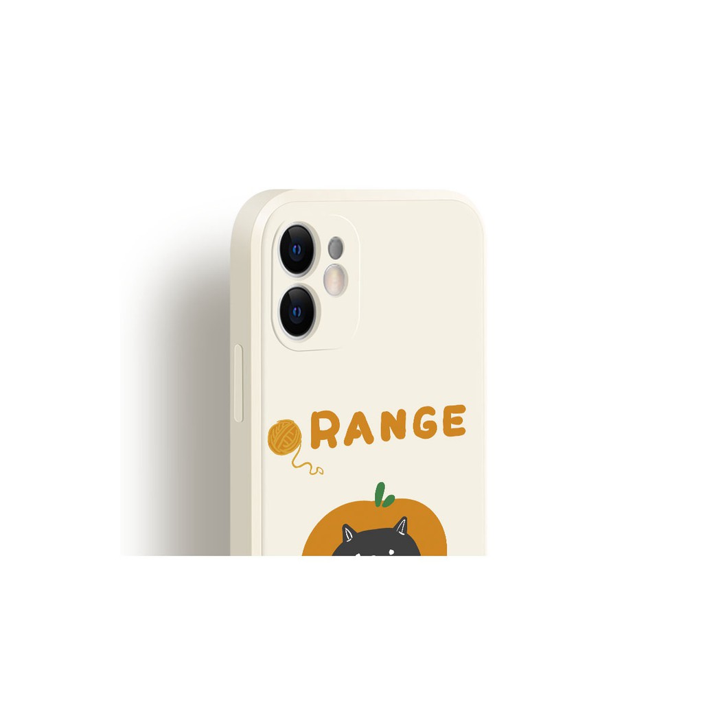 Ốp lưng iphone - ốp iphone  cạnh vuông Hình Mèo Orange iphone 5/5s/6/6plus/6s/6s plus/6/7/7plus/8/8plus/x/xs/xs max/11/