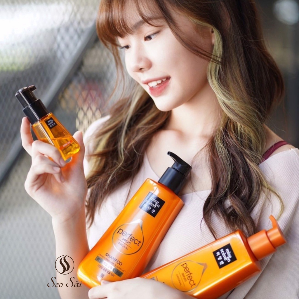 [NEW_DATE 2024] Dầu Xả Phục Hồi Hư Tổn Mise En Scene Perfect Serum Golden Morocco Argan Oil Original Conditioner 680ml