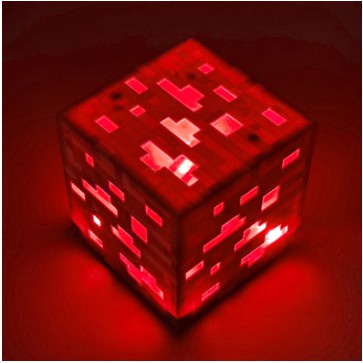 khối đèn đá đỏ minecraft phát sáng theo ý thích đồ chơi dành cho các bé yêu thích Game Minecraft