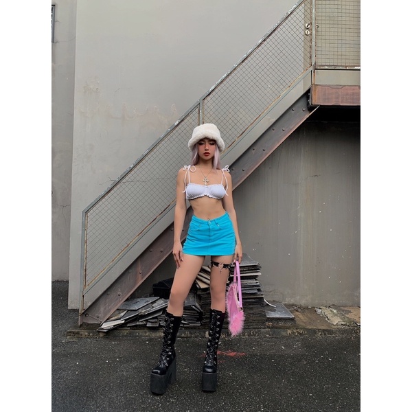 Váy Jeans Short Cut Cực Chất